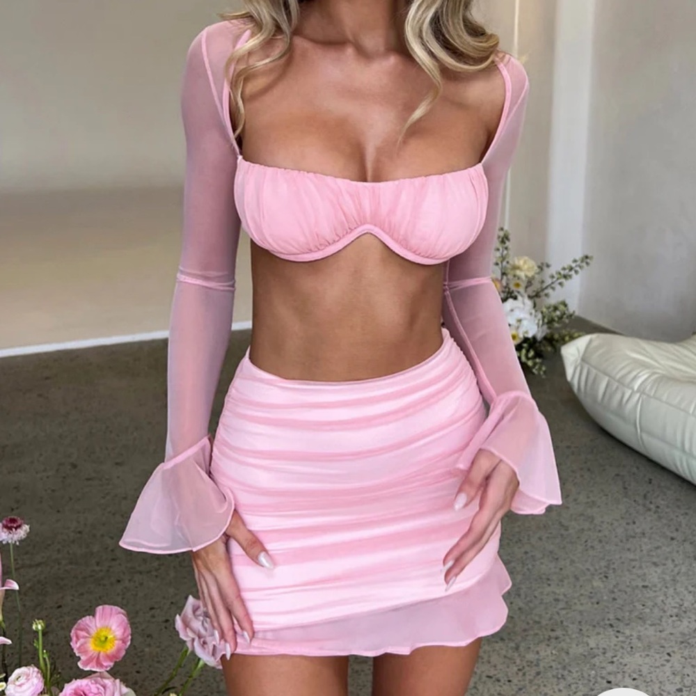 Pink Two-Piece Set - Picture 2 of 6